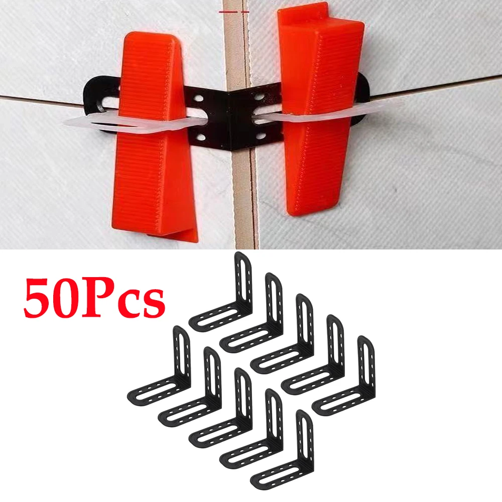 5/50Pcs Professional Tile Angle Leveler Leveling Wall Tile System Tile Height Adjuster Tile Leveling Auxiliary Installation Tool