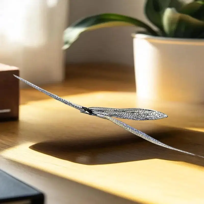 لغز معدني ثلاثي الأبعاد بتجميع صغير إبداعي يمكنك صنعه بنفسك - نموذج اليعسوب الملون من سلسلة الحشرات للمراهقين 14+ هدية للبالغين #2