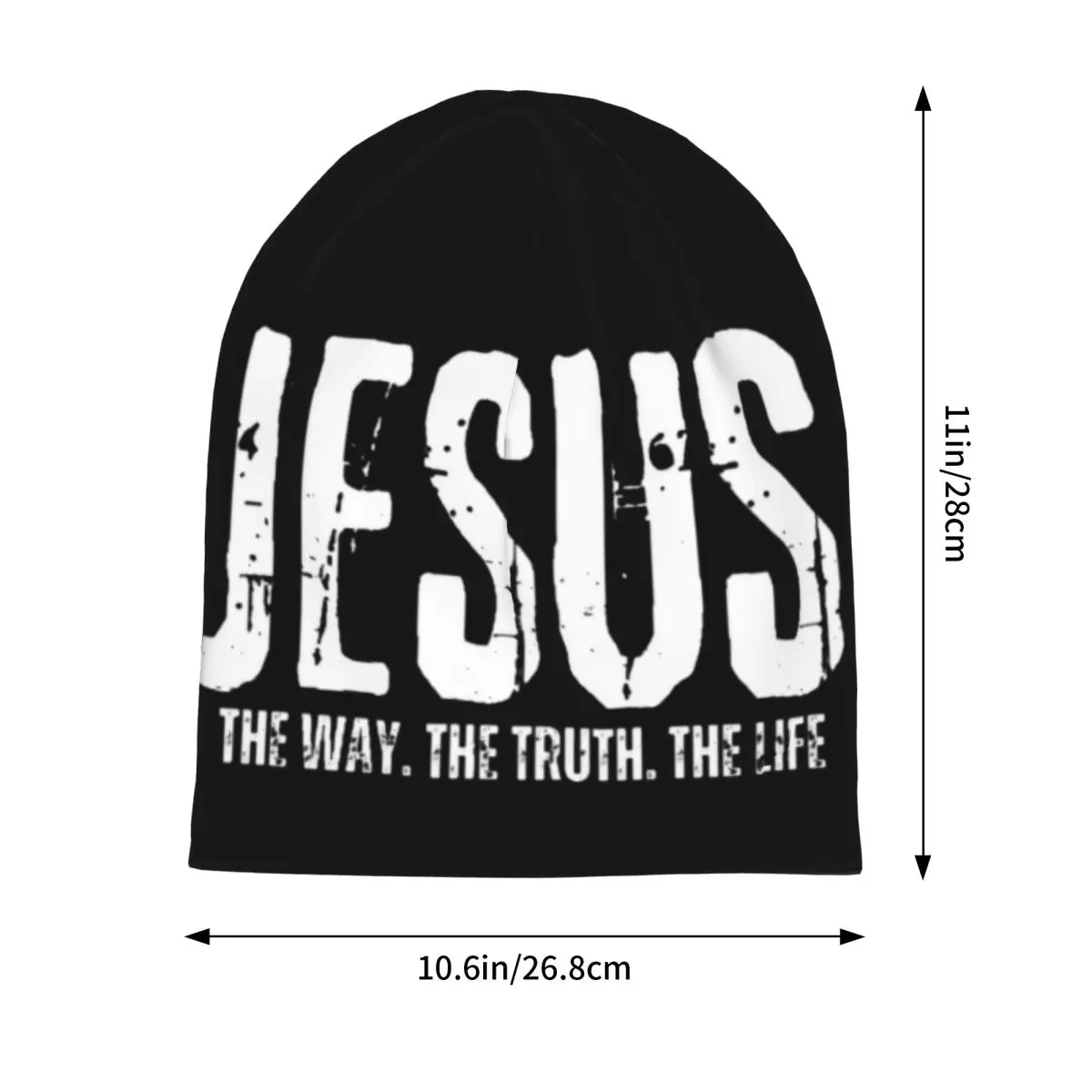 Men Women Jesus The Way The Truth The Life Beanies Skullies Accessories Bonnet Knit Hat Popular Warm Hats Birthday Gifts Idea