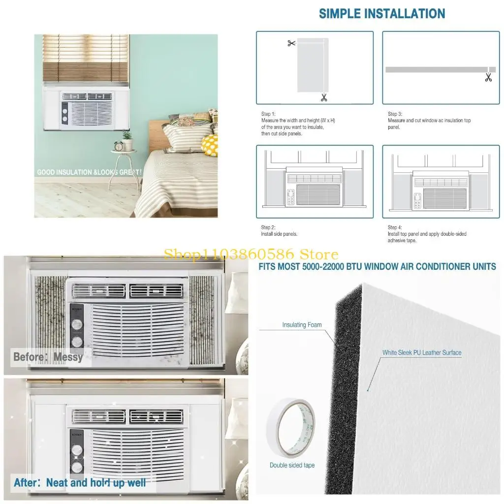 

242A Weather Barrier For Window Cooling Units Includes 2 Panels And Liner