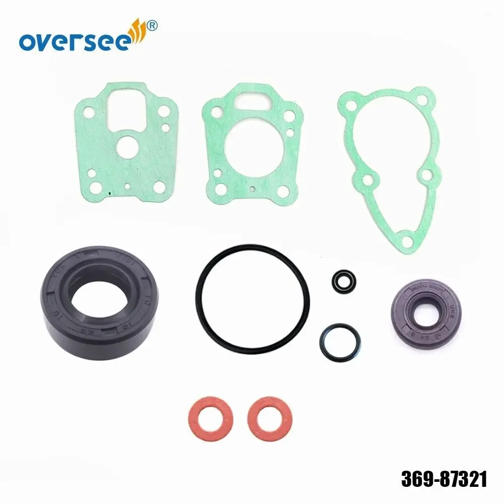 369-87321 Lower Unit Gasket Set For Tohatsu 4-5HP Hangkai 6HP Outboard