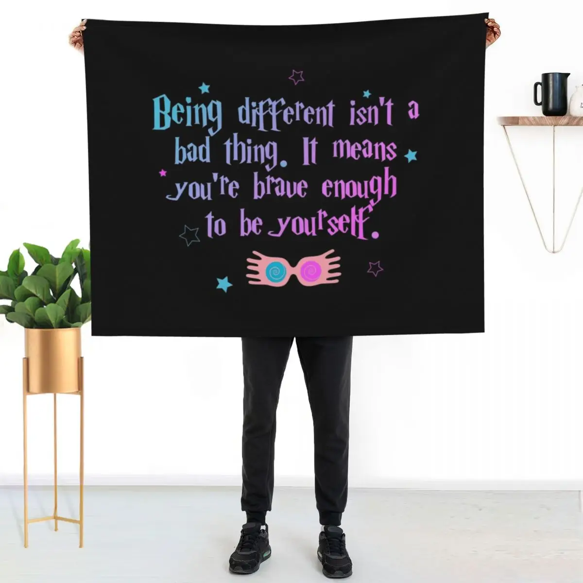 Being different isn?t a bad thing Throw Blanket couch cozy soft plush fuzzy picnic outdoor blanket