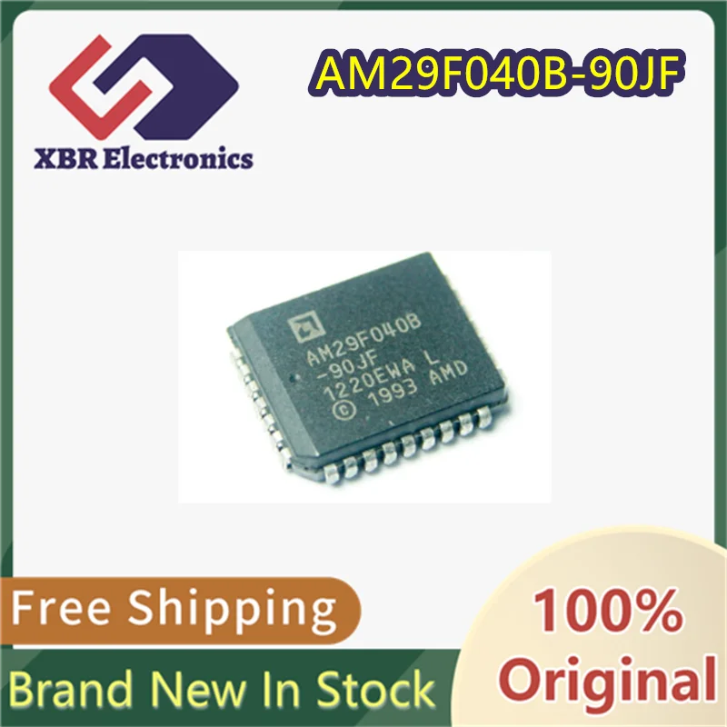 

(5/50 pieces) AM29F040B-90JF AM29F040B PLCC Programmable Memory Chip Brand New Genuine Original In Stock