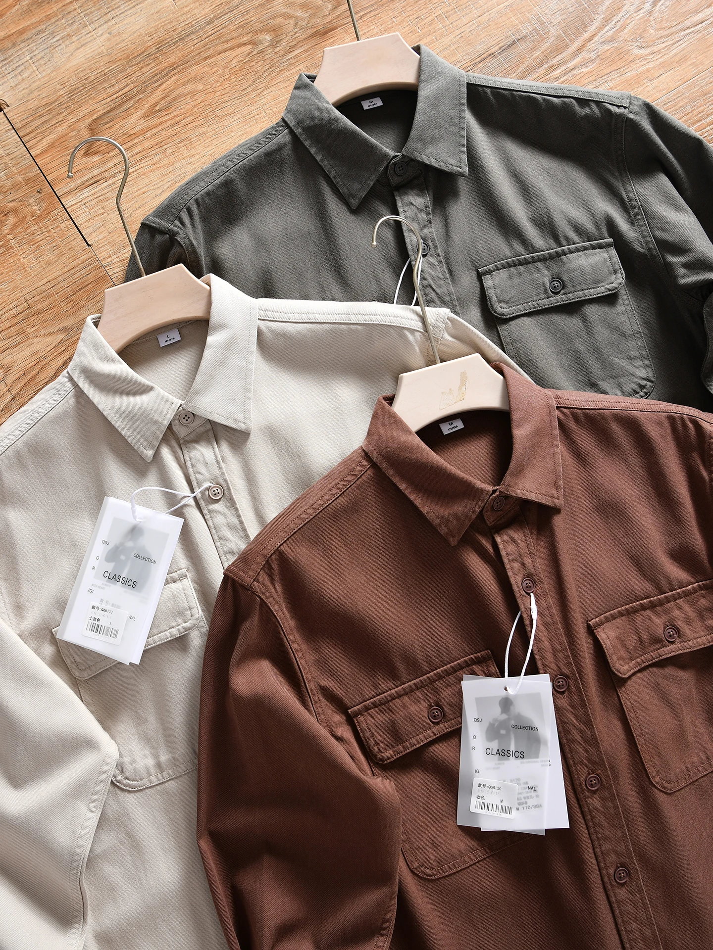 Loose Fit Men's Long Sleeve Shirt Rayon Cotton Blend Casual Workwear American Style Autumn Fashion Breathable Youth 