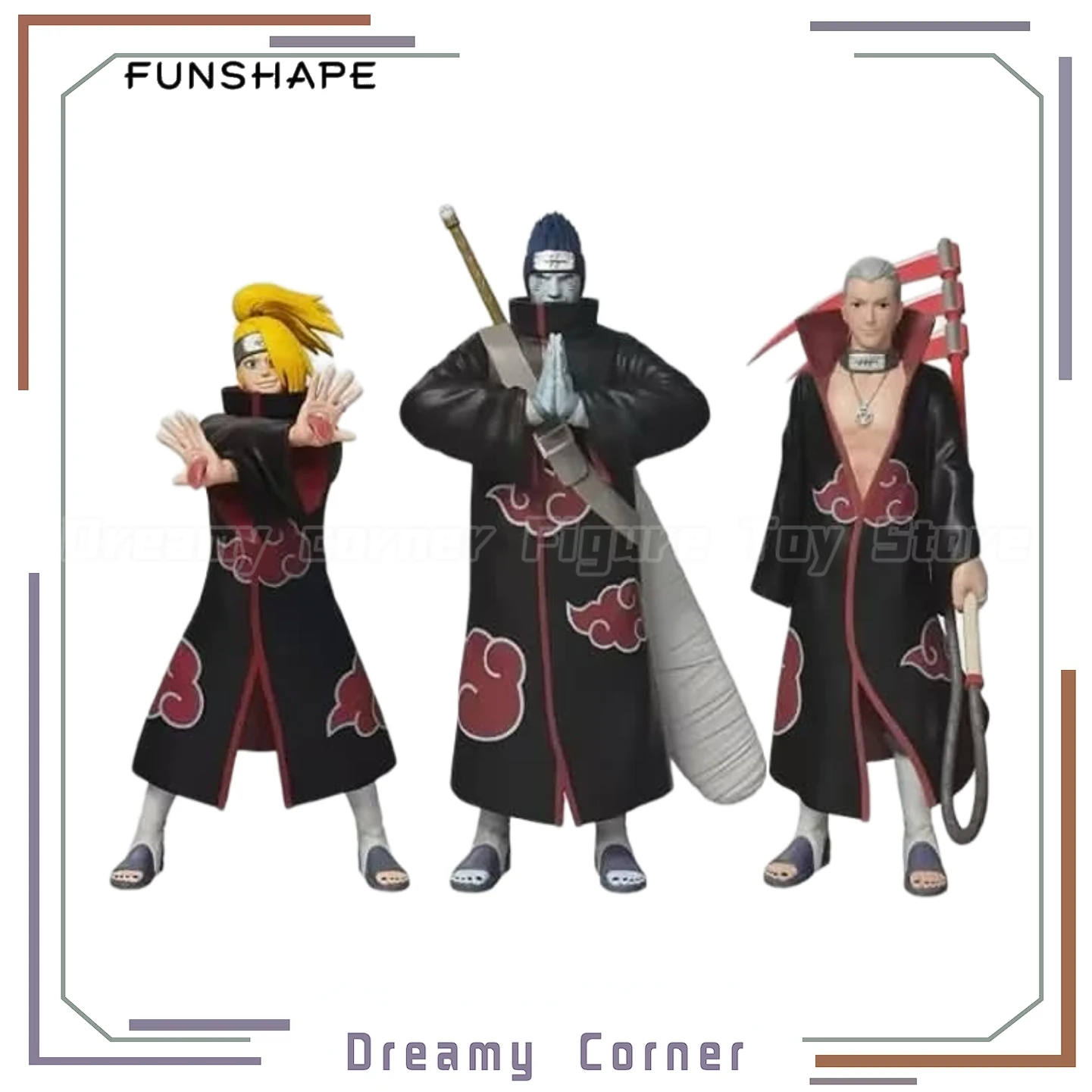 【En stock】FUNSHIPE Original NARUTO A Prize Deidara B Prize Hoshigaki Kisame C Prize Hidan Figura Modelo Colección Juguete