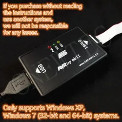 AVRISP MkII Mk2 Third-party Compatible Versions ATMEL Support AVR Series  ATmega ATtiny AT89S51 Arduino IDE