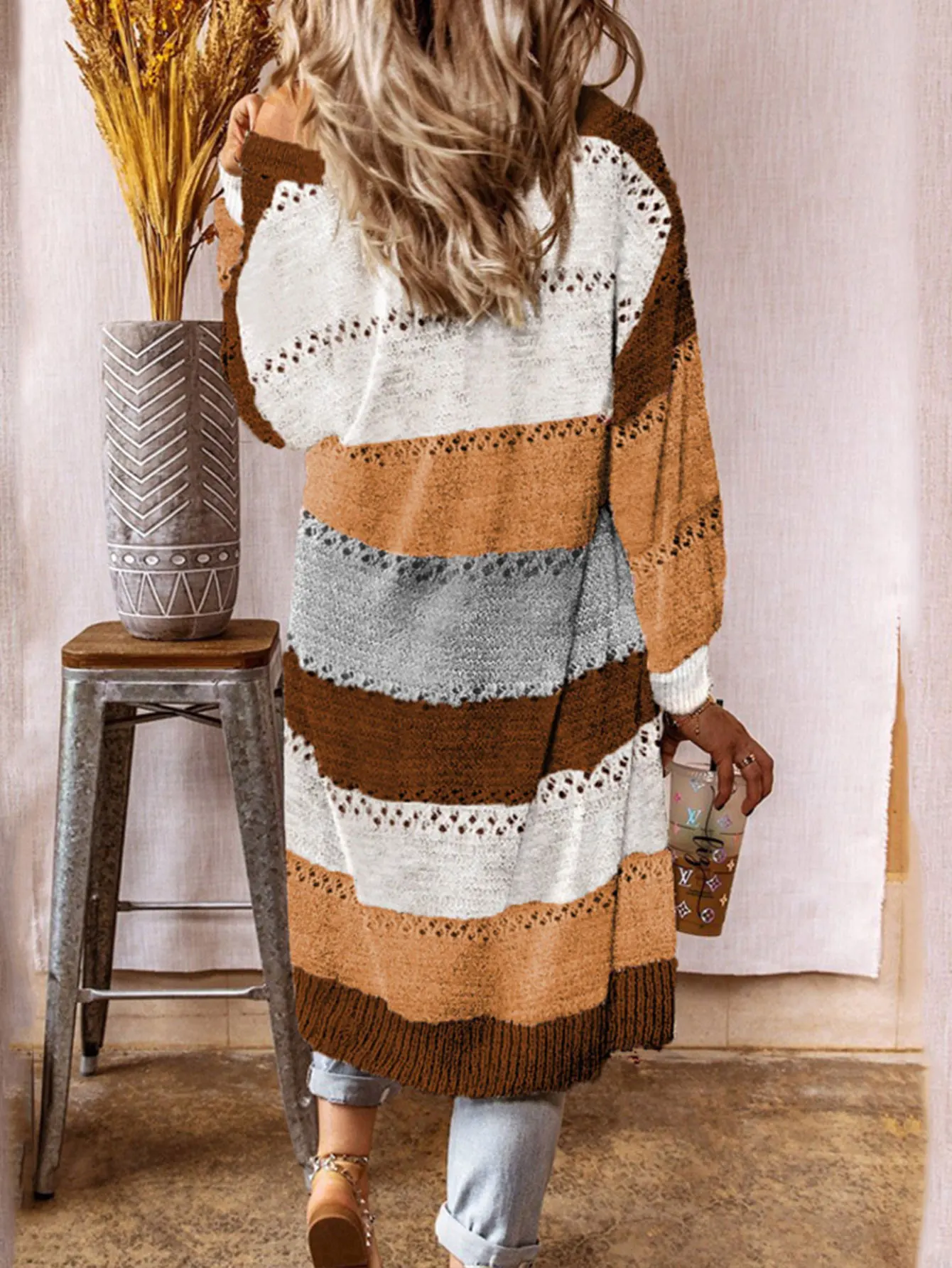 Cárdigan de moda para mujer, suéter, Otoño Invierno, nuevo estilo, deseo europeo americano, prendas de vestir exteriores de moda para mujer