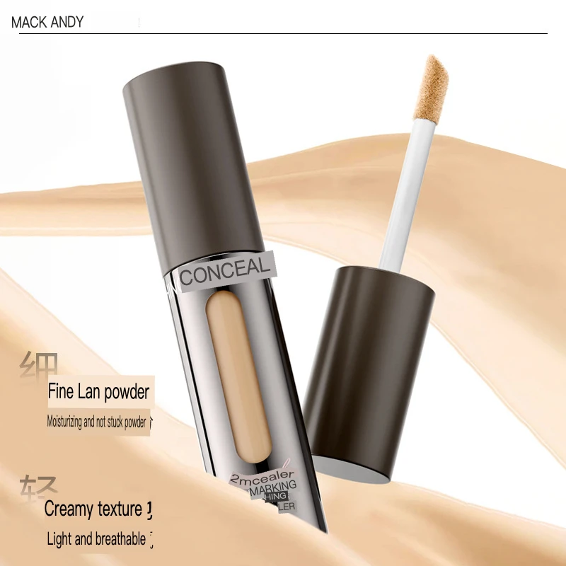 Markoandy Flawless Concealer - Waterproof Non-sticky Formula for Spots Acne Marks Dark Circles Tear Troughs Coverage
