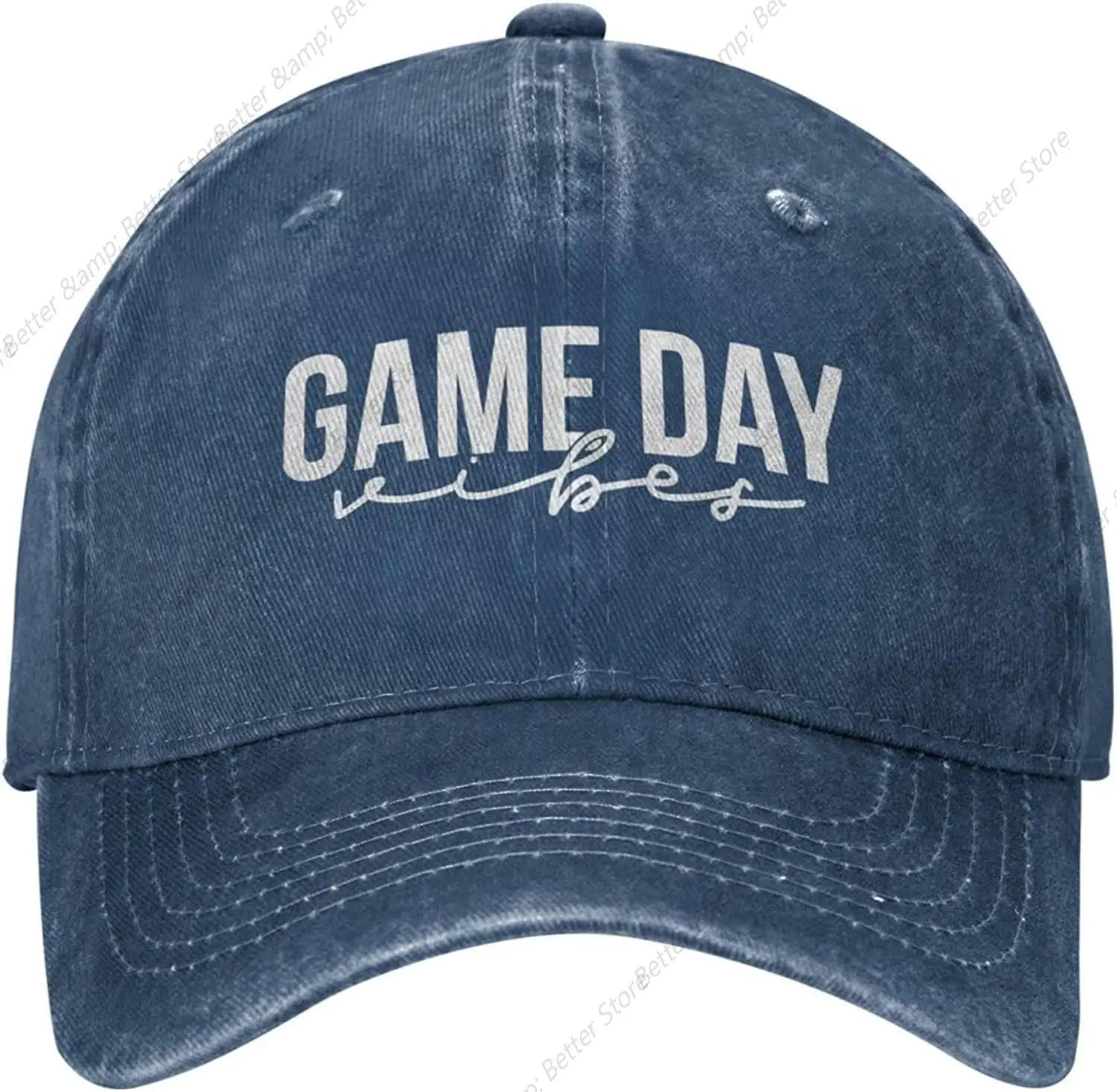 Boné Game Day Vibes para homens, bonés gráficos