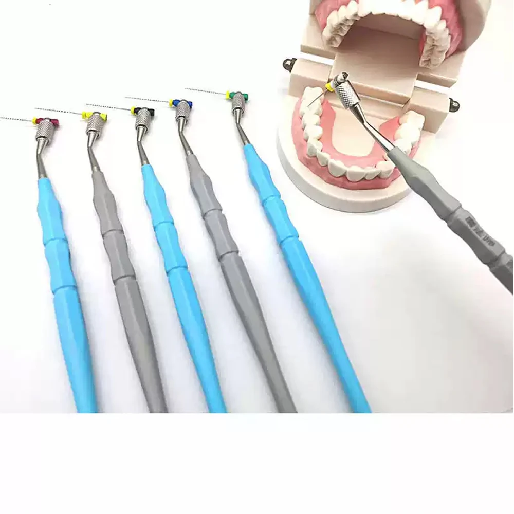Dental Endodontic File Holder Stainless Steel Hand Use Root Canal File Handle, For K Files H Files Reamers Spreader