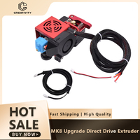 Upgrade MK8 Direct Drive Extruder Kit 12V/24V Hotend Set with Pulley Turbo Fan Extruder Set for Ender 3 CR-10 CR-10S/S4/S5/TEVO