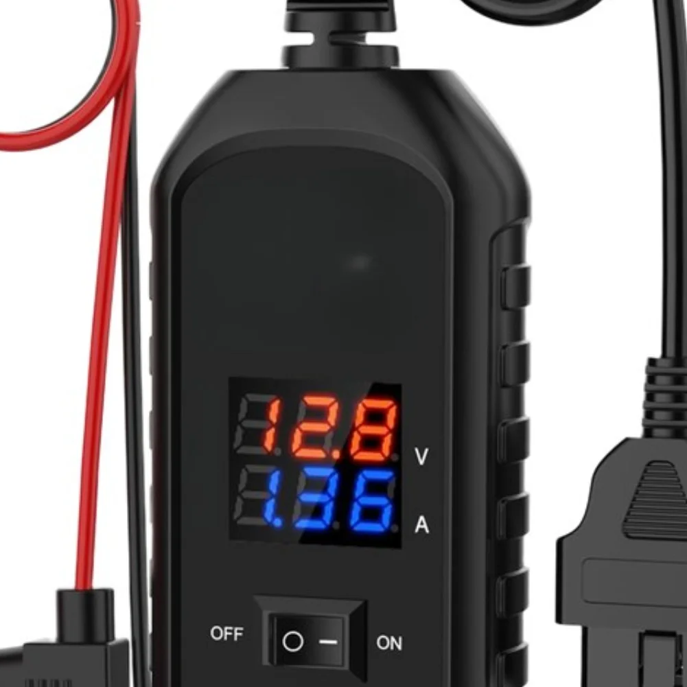 BT30 For OBD Power Maintainer Cable for Vehicle For ECU Power Stability While Replacing Battery Compact ABS Black Unit