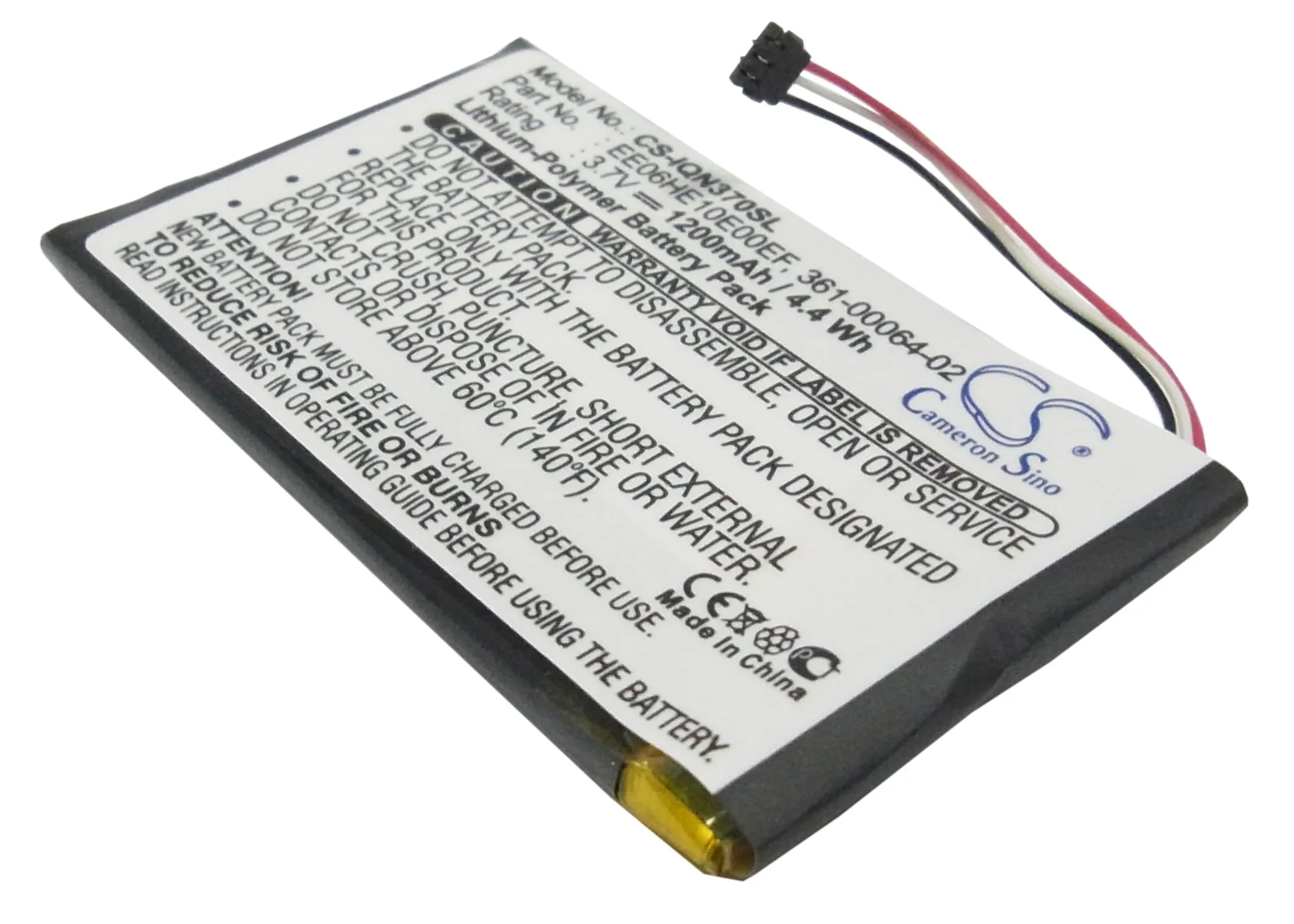 

CS Cameron Sino Kerui New 1200mAhReplacement Battery for Nuvi 3700, Nuvi 3760, Nuvi 3760T, Nuvi 3790, Nuvi 3790T