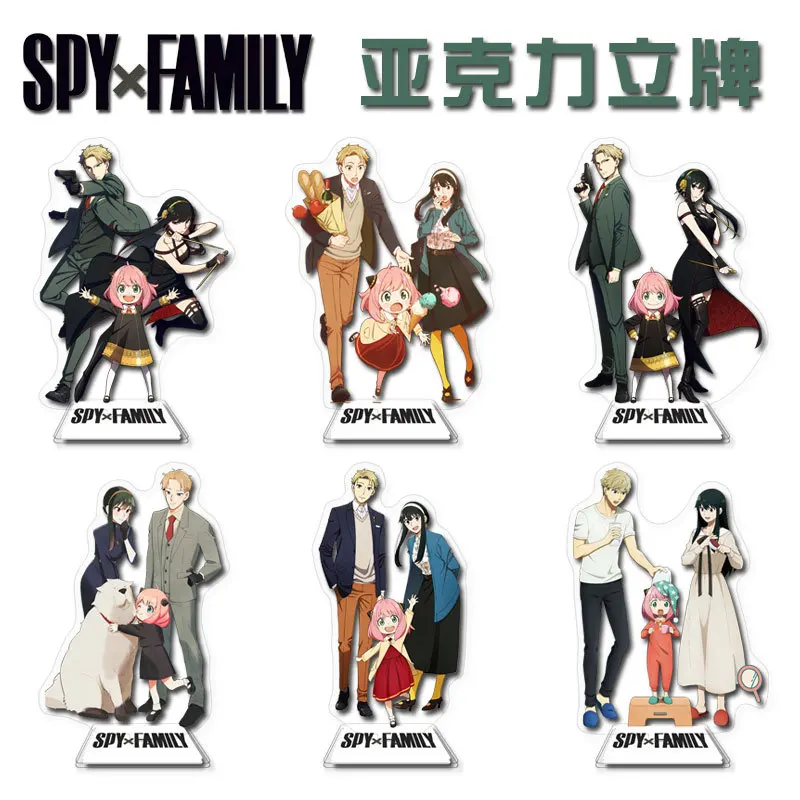 

15cm SPY×FAMILY Anya Forger Twilight Anime Peripherals Acrylic Stand Ornaments Model Children's Toys Gifts Collections Dolls