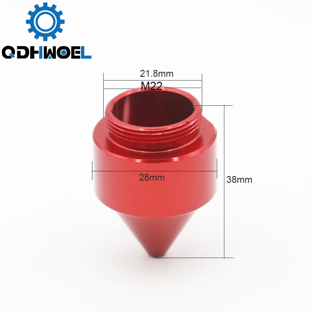 Bocal de ar QDHWOEL QDHWOEL para cabeça de laser na máquina de corte a laser CO2