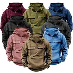 Spring Autumn Men Sweatshirts Oversized Harajuku Hoodies Zip Up Hooded Shirts Fashion Hip Pop Pullover Man Clothes Streetwear