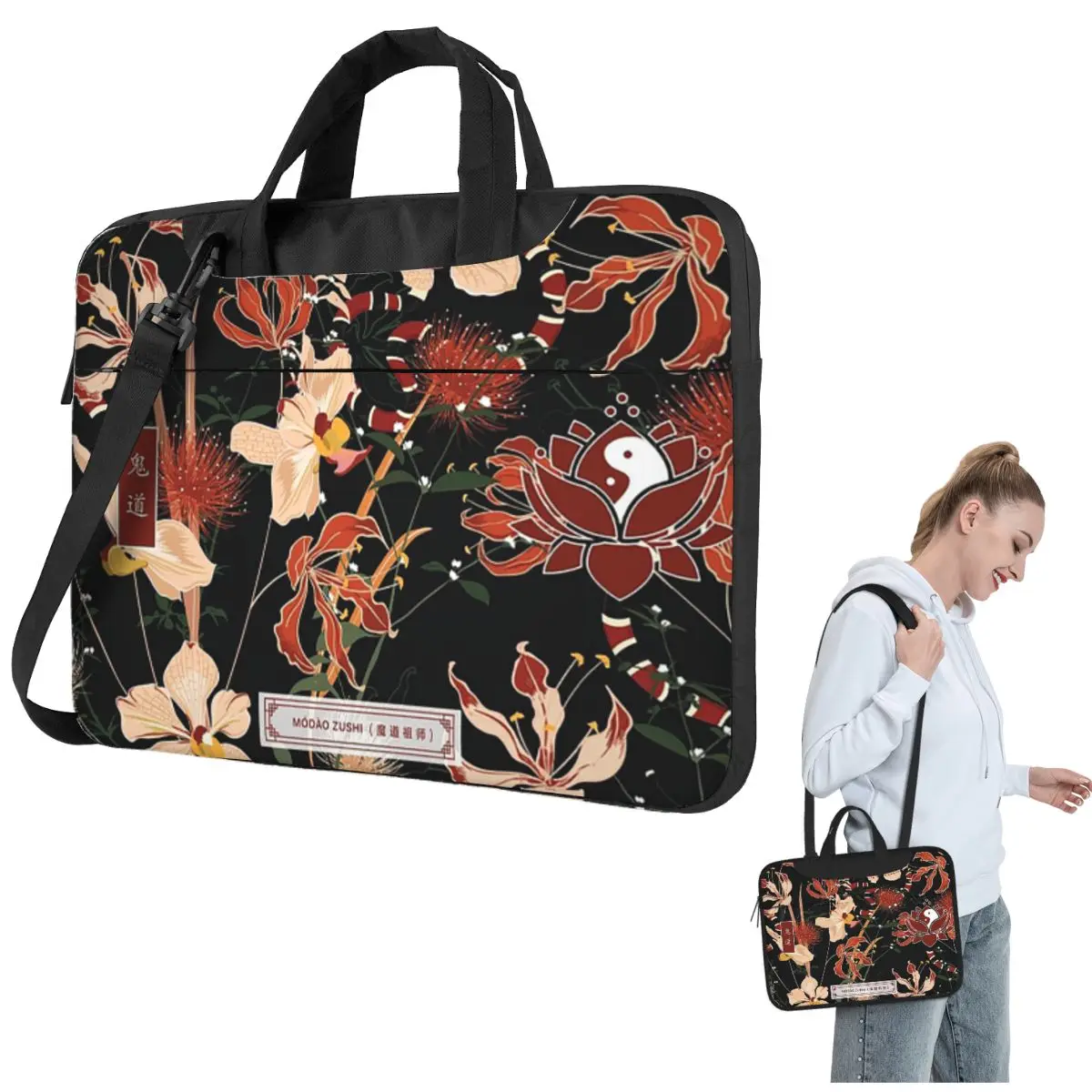 

Modao Zushi Demon Cultivation Path Mask Crossbody Сумка для ноутбука Чехол Сумка для компьютера 13, 14, 15,6-дюймовая сумка для ноутбука Lenovo