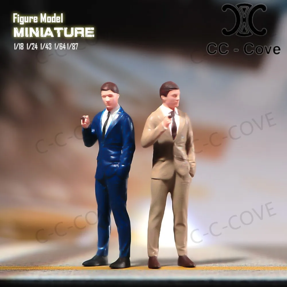 

Miniatures 1/18 1/24 1/43 1/64 1/87 A Successful Man Wearing A Fitted Suit Is Smoking A Cigar Figure Model Toys View Decoration