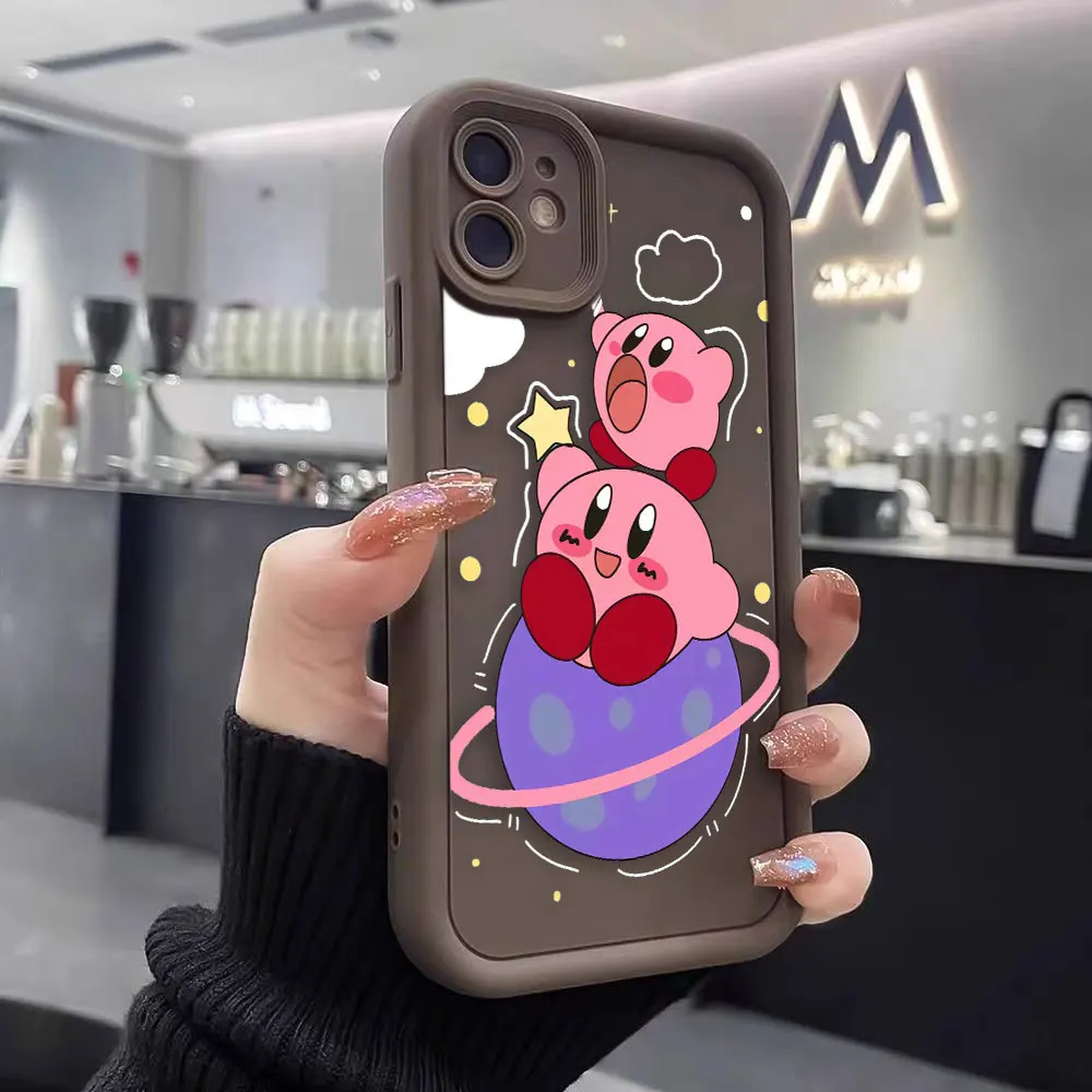 Cartoon Roze Star K-Kirby Telefoon Hoesje Voor Samsung A03 A 03 A 03S A04 A04 A04e A05 A 05S A 10S A11 A12 A14 A15 A20 A22 F12 M12 M22 4G 5G Hoesje