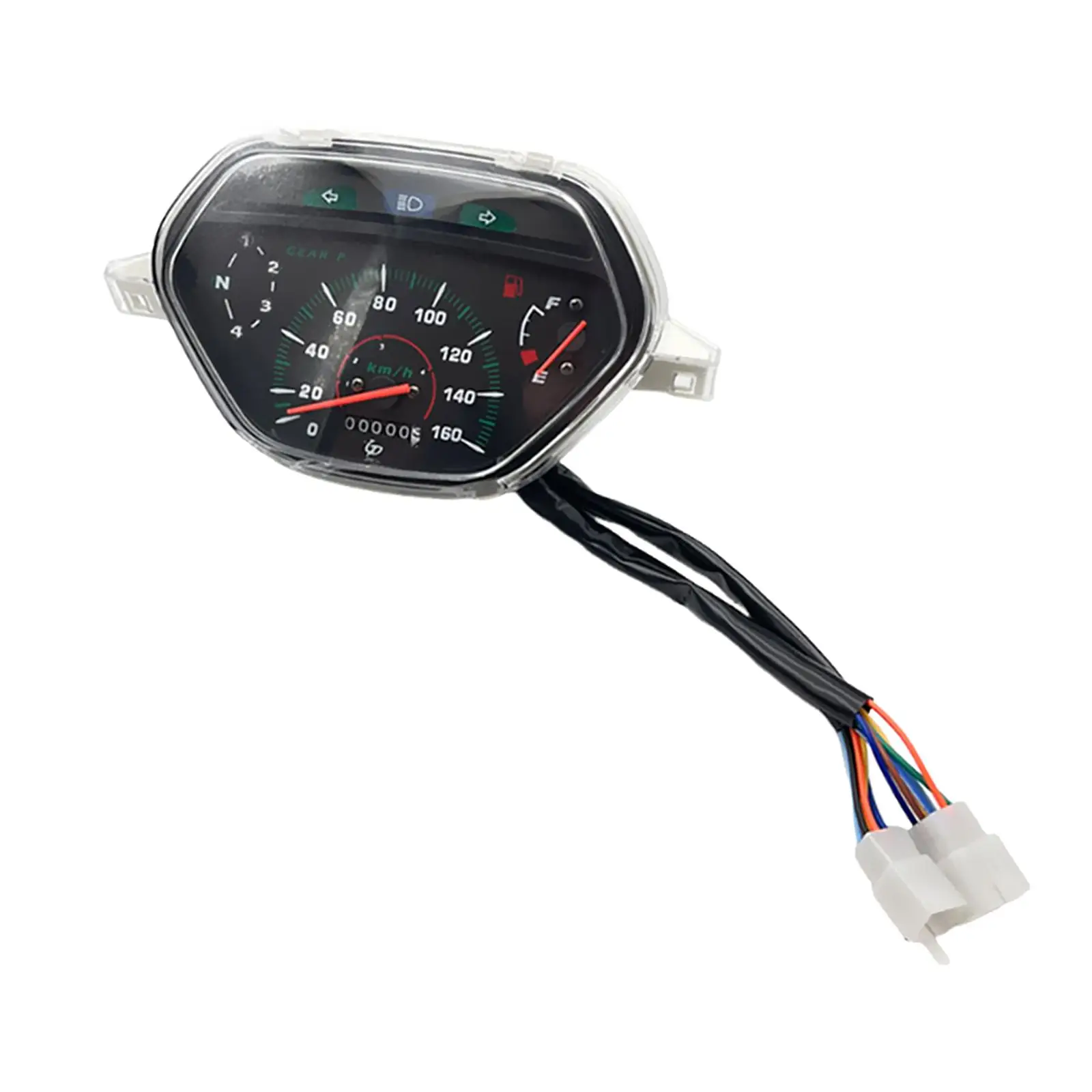 Motorcycle Speedometer Odometer km/H Premium Volume Readout Motorbike Instrument Gauge for Tbt110 Easily Install Replaces