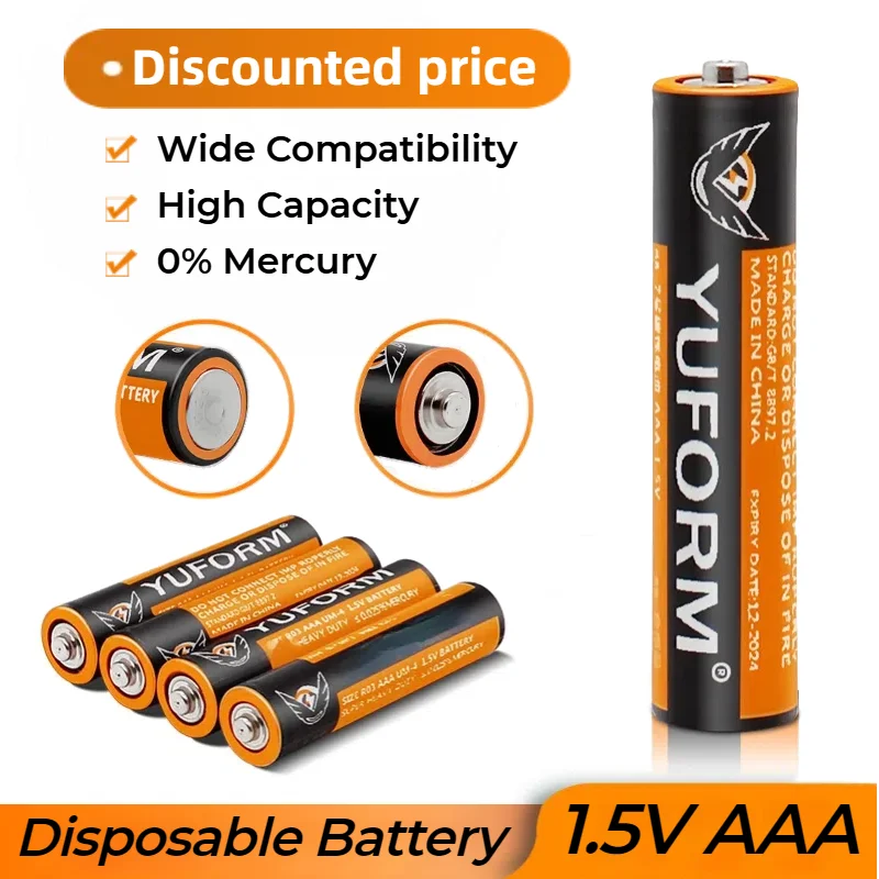 

NEW1.5V AAA Disposable Dry Battery for Led Light Toy Mp3 Camera Flash Razor CD Player Wireless Mouse Keyboard Free Ship