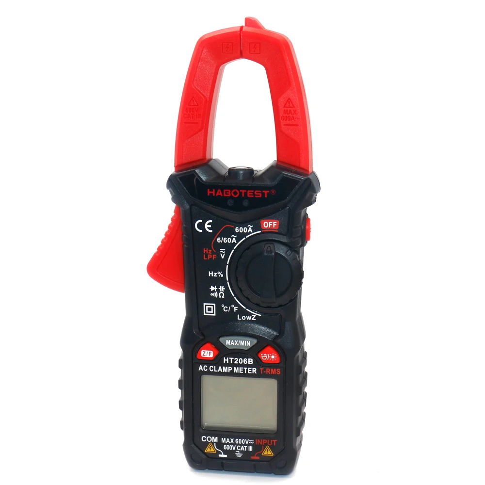 6000 Count True Effective Value Mini Autoranging LCD Clamp Multimeter