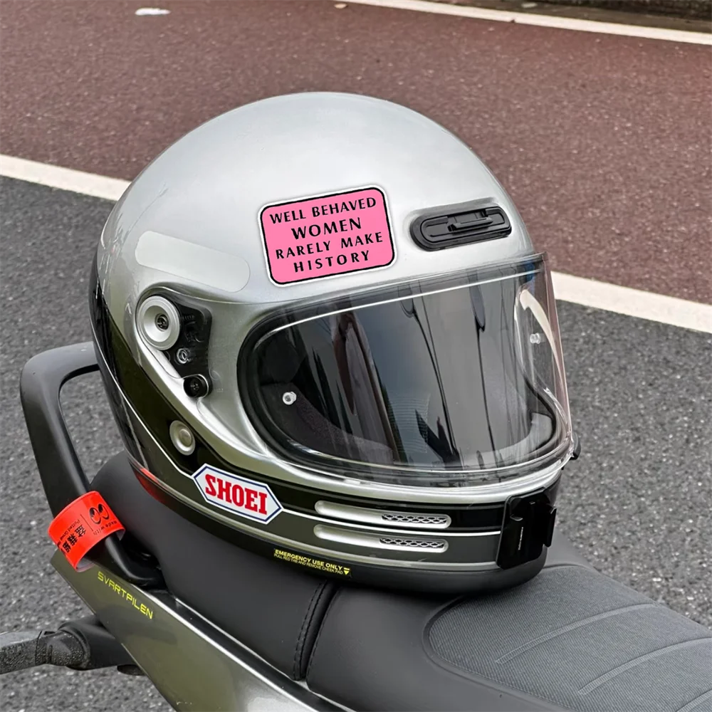 สติกเกอร์ตกแต่งลายคำคมสร้างแรงบันดาลใจ 10 ชิ้น สำหรับผู้หญิงที่มีพฤติกรรมดี ไม่บ่อยครั้งที่ทำประวัติศาสตร์  สำหรับติดบนแล็ปท็อป โทรศัพท์ ขวดน้ำ  งานศิลปะสร้างแรงบันดาลใจ