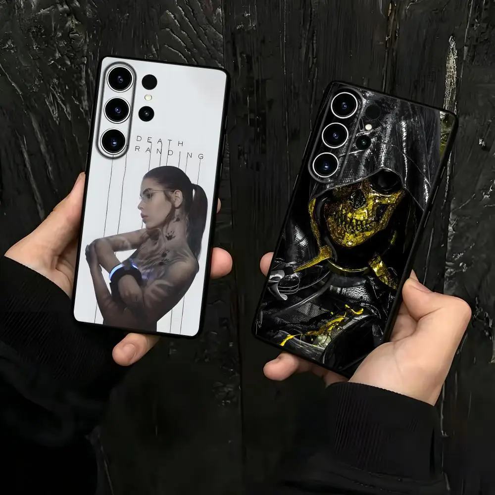 Coque de téléphone HOT GAME Death Stranding pour Samsung Galaxy S26 S25 S24 S23 S22 S21 S20 Plus Ultra Note20, noir souple