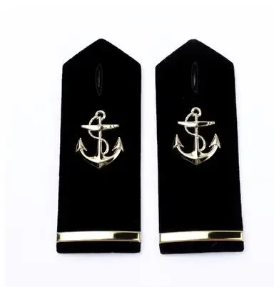 Navy Should Mark Epaulettes Sailor Stainless Steel Officer Gold Colour Men