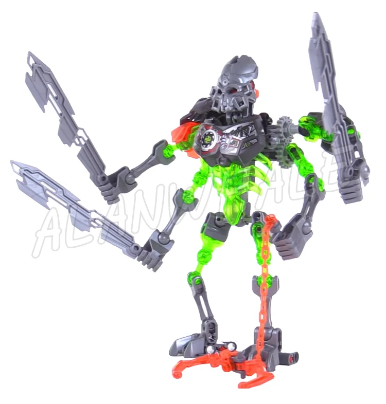 9types Bionicle Mask of Creation Skull Spiders Tahu Kopaka Onua Warrior Slicer Scorpio Building Block Toys Compatible With Model