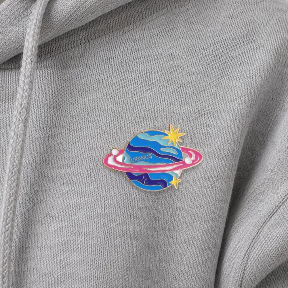 Colorful Enamel Pin Planet Brooch Eight Planets Brooch Set Metal Badge Collection Enamel Pins for Schoolbag Backpack Hat Clothes