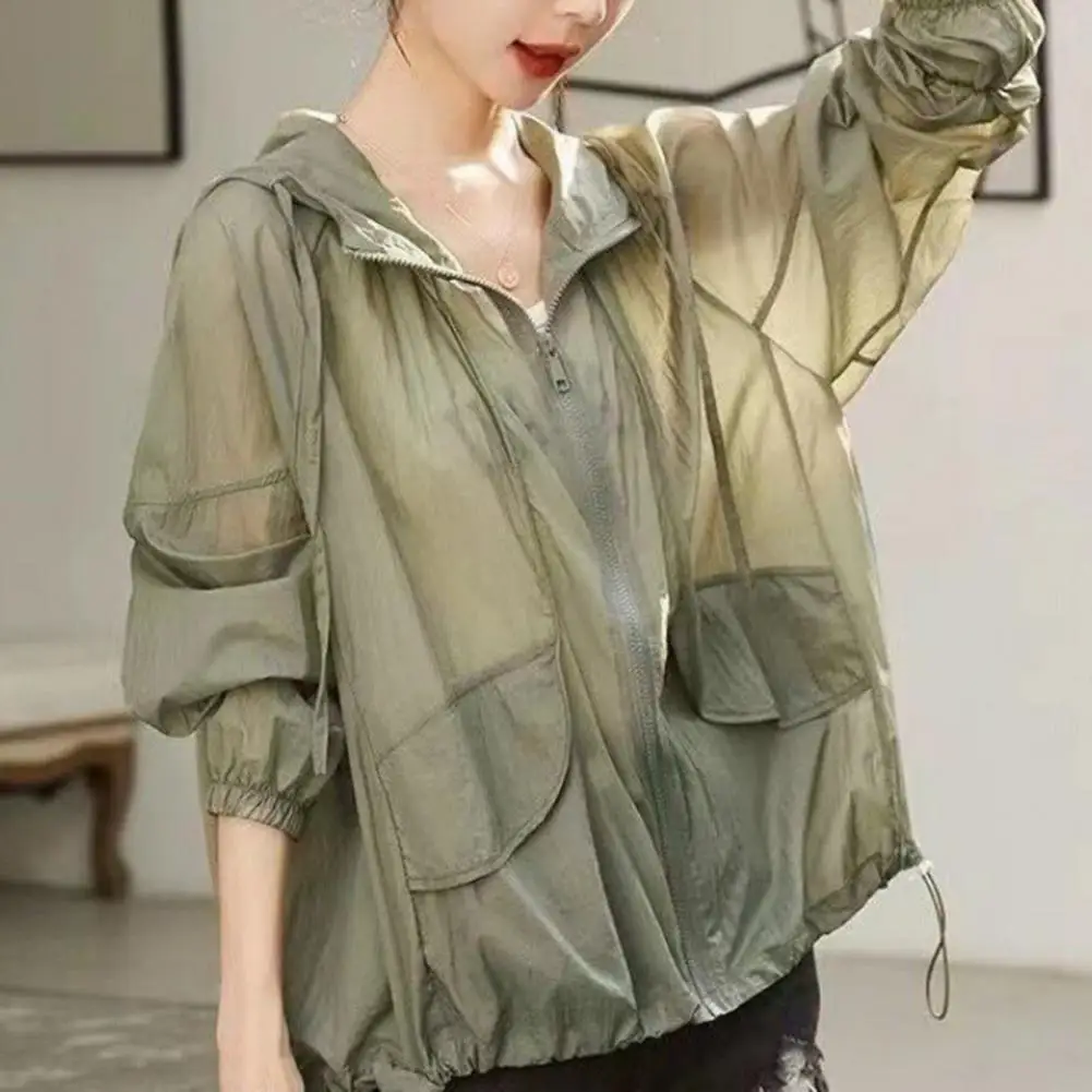 Fashion Thin Short Spring Autumn Coat Female 2025 New Summer Sunscreen Shirts Jacket Casual Women's Tops Sun-Proof Clothing