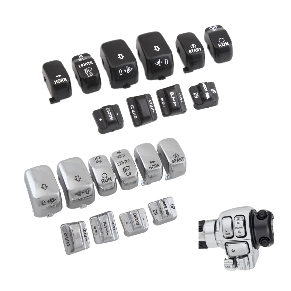 Przełącznik motocyklowy Osłona przycisku do Harley Touring Road King Electra Road Glide 96-13 FLHTCU FLHTK FLTR FLTRU 09-13 FLHTCUTG