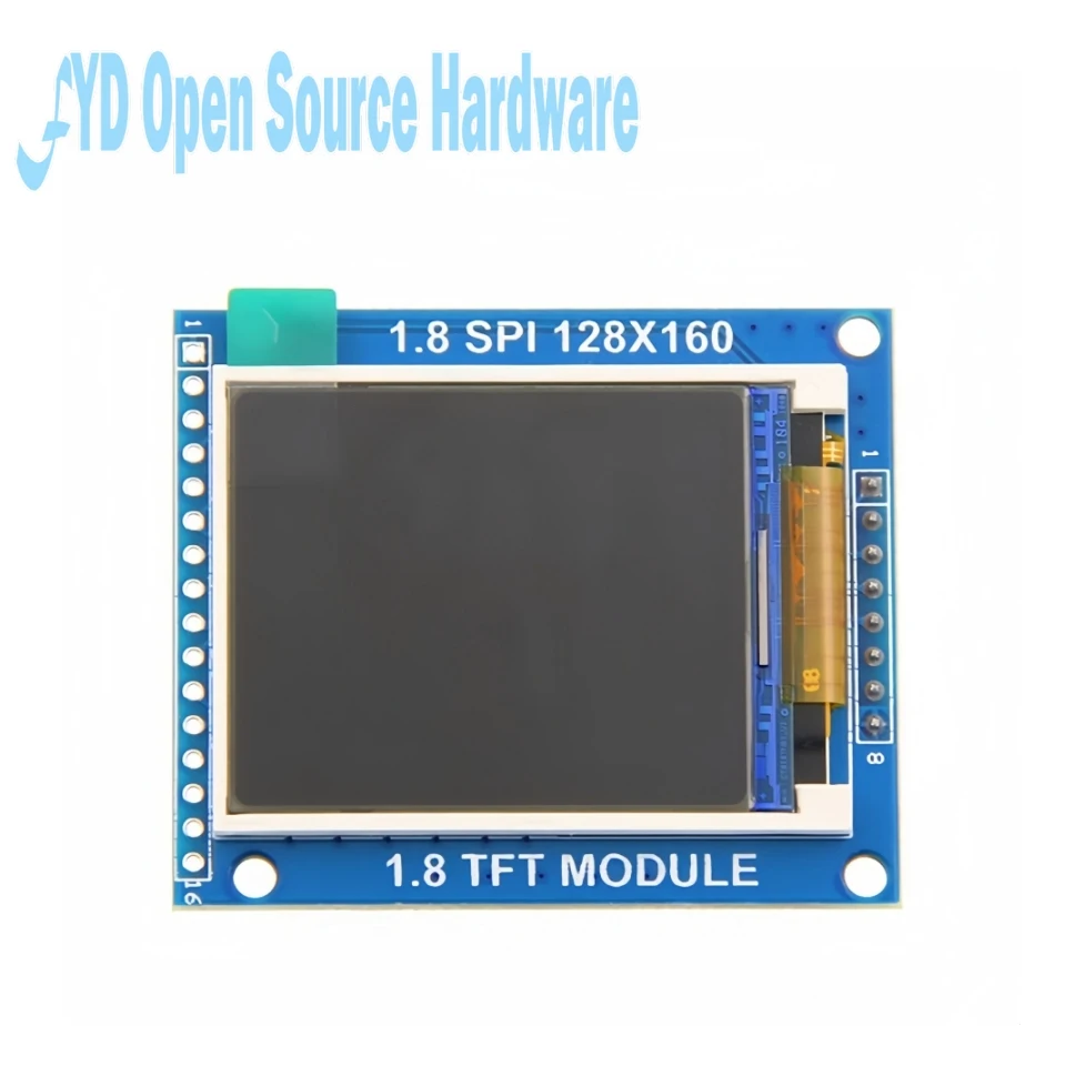 

1,8-дюймовый 128*160 последовательный SPI TFT ЖК-модуль с адаптером печатной платы, разъем питания IC SD ST7735R, микросхема драйвера для Arduino 51