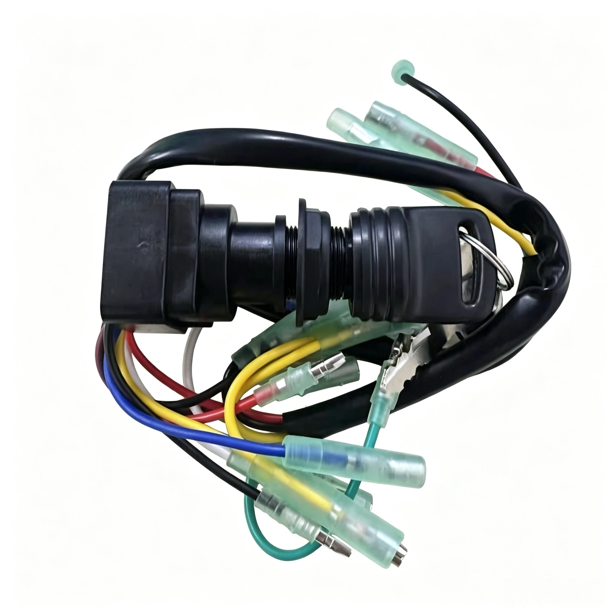 Picture 6: Remote Control Box & Ignition Key Switch Assembly, Front Mount, Compatible with Yamaha Outboard Motor & Speed Boat