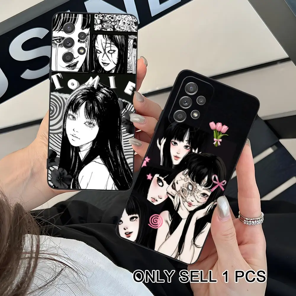 Manga Tomie Junji Phone Case for Samsung Galaxy A56 55 54 53 52 51 36 35 34 23 16 15 5G Soft TPU Shockproof Cover