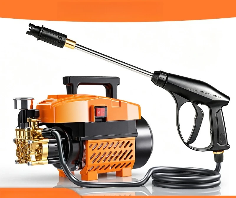Household 220V High Pressure Car Washer Powerful Booster Pump Water Gun for Car Floor Air Conditioner Cleaning