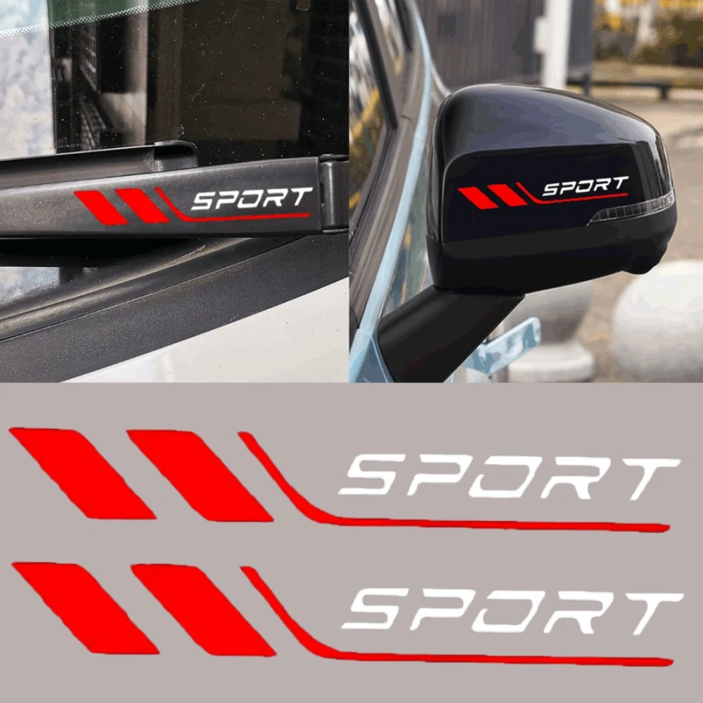 

1Set Sports Car Windshield Wiper Vinyl Sticker Waterproof Decal for Car Door Handle Mirror Cover Scratch Cover Auto Modification