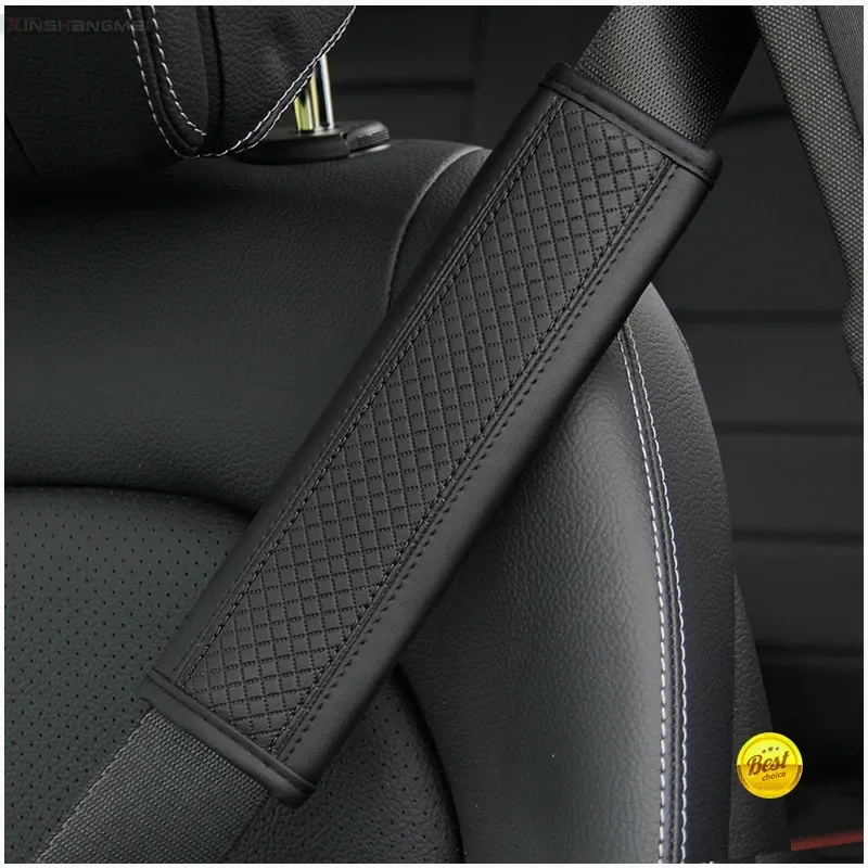 Automotive Accessorie Seat Belts PU Leather Seat Belt Shoulder Covers Breathable Protection Seat Belt Pads Car Interior Passages