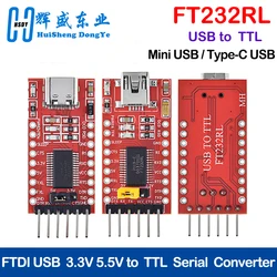 FT232RL FT232 FTDI USB 3.3V 5.5V to TTL Serial Adapter Module for Arduino FT232 Pro Mini Port USB TO TTL 232 Mini / Type-C USB