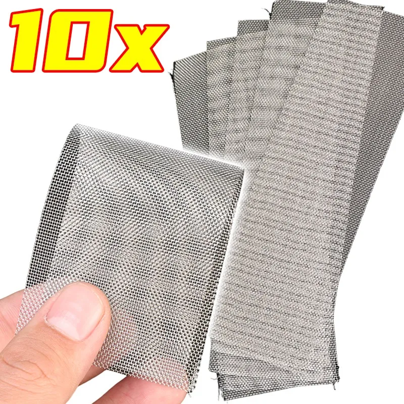 Tela de malha de arame de tungstênio 20x15cm grade de para-choque de carro ventilação radiador proteção intercooler flexível fácil instalação universal automóvel