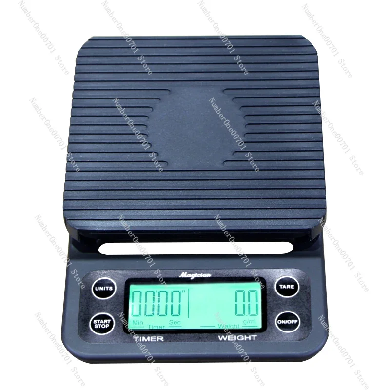 Hand brewed coffee electronic scale Bar counter with timing multi-functional food gram 3kg display screen Kitchen scale