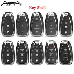 jingyuqin 2/3/4/5 Buttons For Chevrolet Cruze Malibu Camaro 2016-2018 Remote Control Car Key Shell Case Fob Uncut HU100 Balde