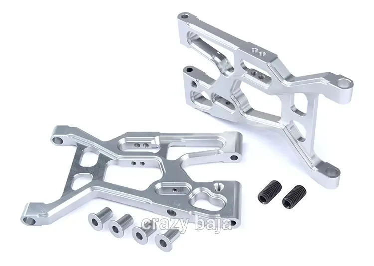 CNC precision machining all metal front suspension A arms for LOSI 5IVE-T  ROFUN KM X2