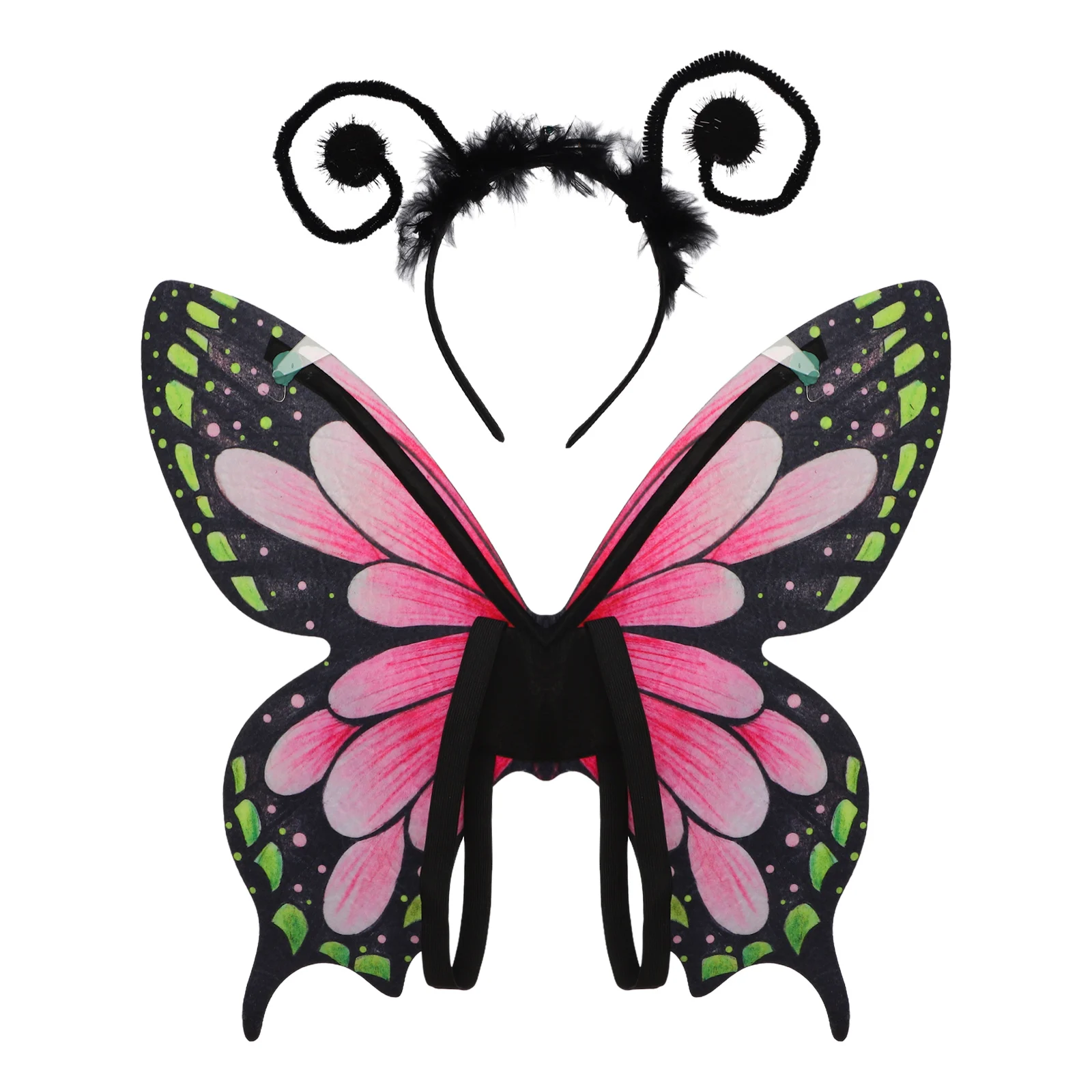 

Fairy Angel Wings Butterfly Wing Flower Princess Elf Wings Vivid Colors Foldable Wings for Women Girls Halloween Carnival Gifts