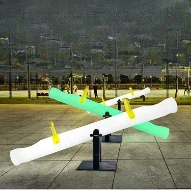 Luminous seesaw, outdoor waterproof square, park amusement equipment, children's colorful interactive toys Hot sales