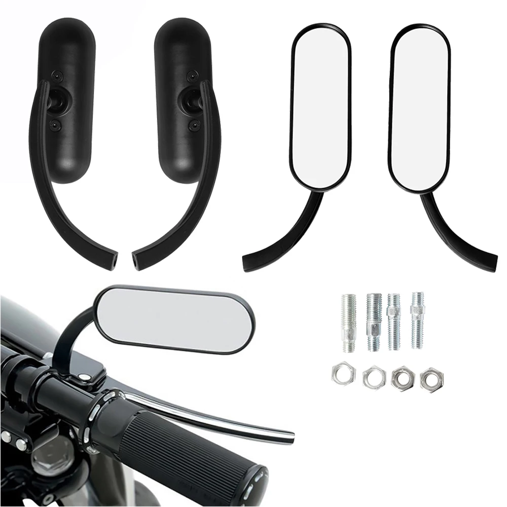 

Motorcycle Rearview Mirror M8 M10 Mini Black Mirror For Harley Road King Street Electra Glide Road Glide Dyna Softail1982-2020
