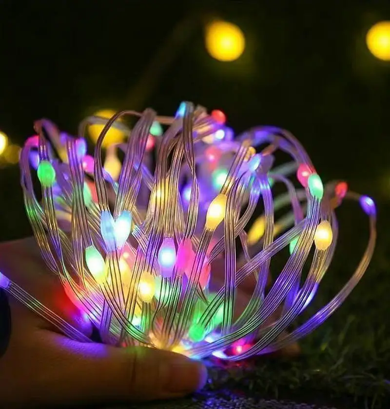 10/20/30/50/100M 24V safe LED Fairy String Lights PVC Wire Plug-in 8 modalità natale impermeabile Wedding Xmas Party tree Decor