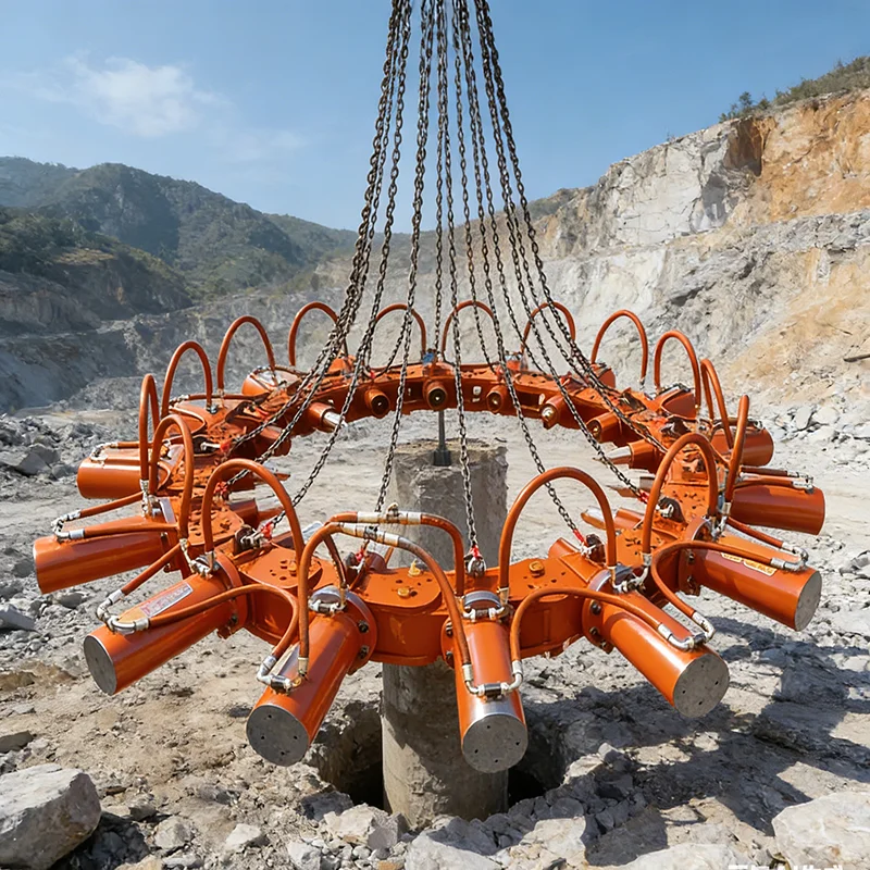 Pile Breaker for Excavator, Hydraulic Concrete Pile Cutting Attachment Foundation Pile Breaker High Strength Steel Structure