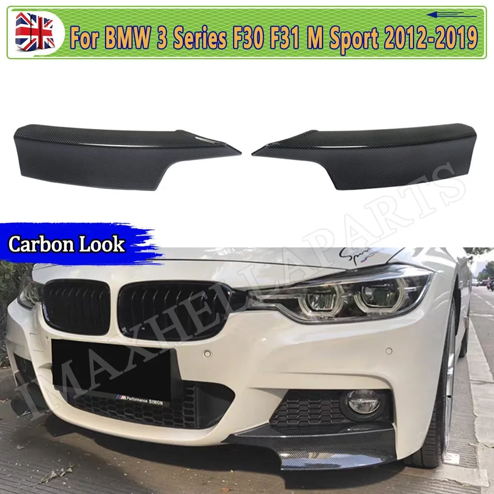 

For BMW F30 F31 Front Bumper 3 SERIES 2012 2013 2014 2015 2016 2017 2018 2019 FRONT SPLITTER M SPORT SPOILER BUMPER CARBON Look
